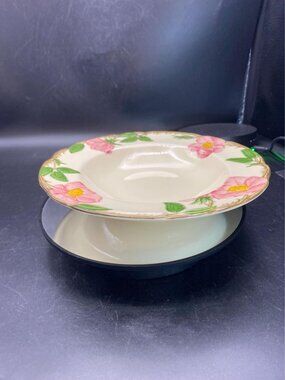 Desert Rose Rimmed Soup Bowls USA